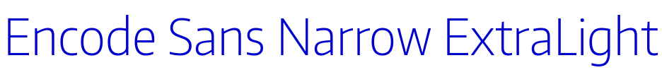 Encode Sans Narrow ExtraLight लिपि